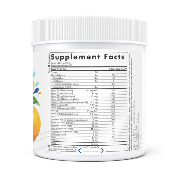Multivitaminas para niños en gomita cero azúcar