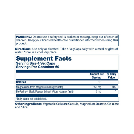 Glicinato de Magnesio 120 cap
