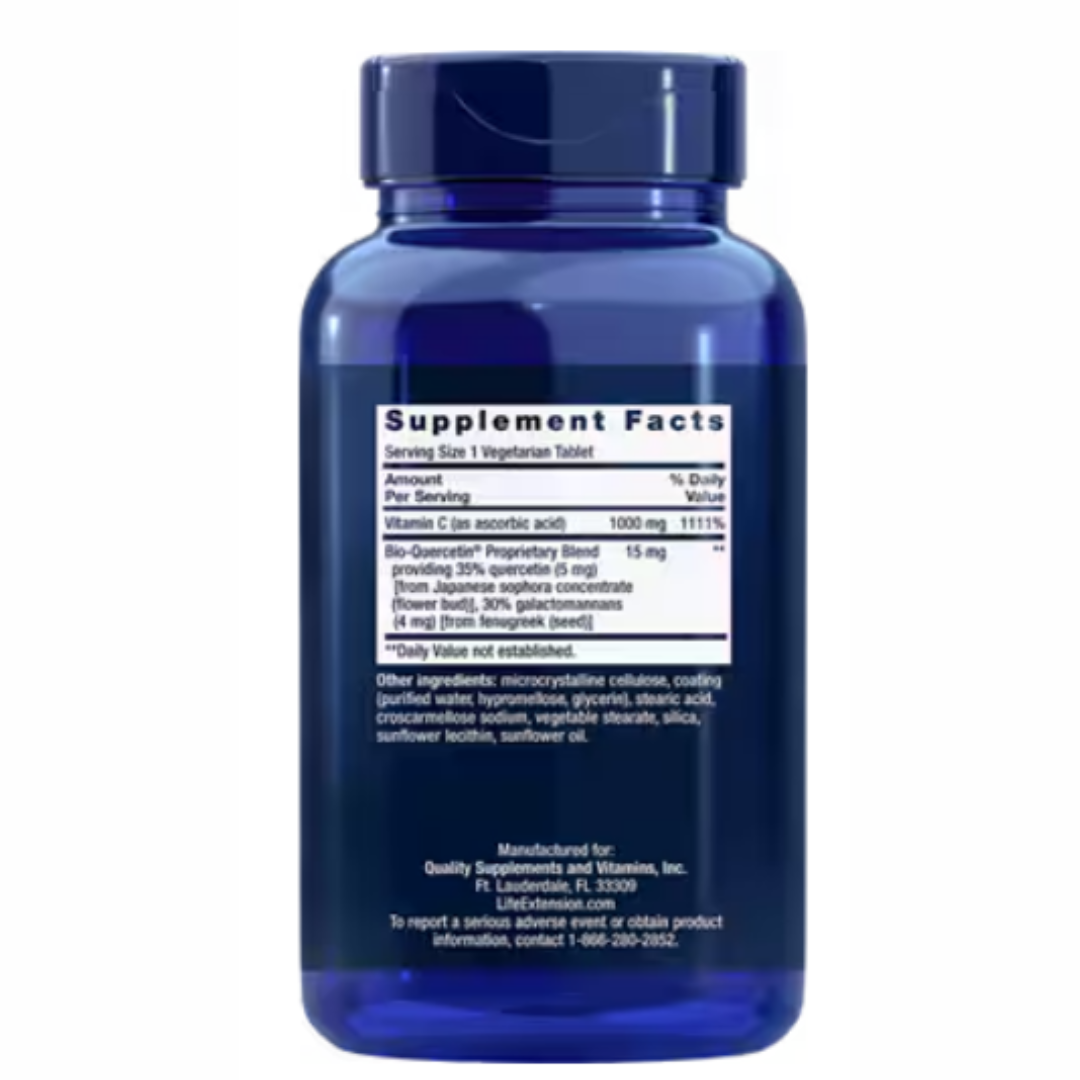 Vitamina C y Bio-Quercetina 250 tabletas