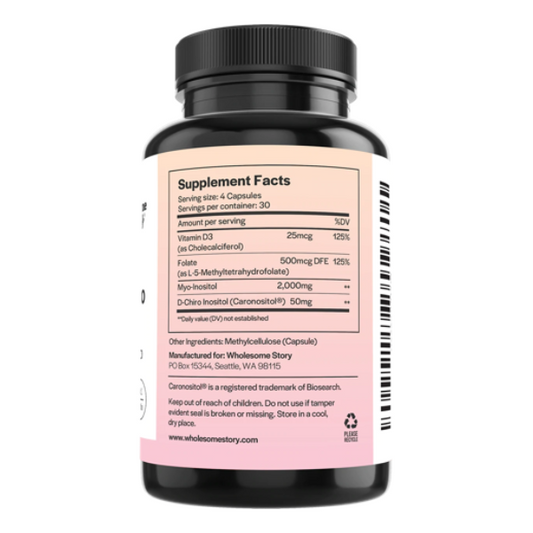 Myo-Inositol & D-Chiro Inositol + MTHF Folate + Vitamin D
