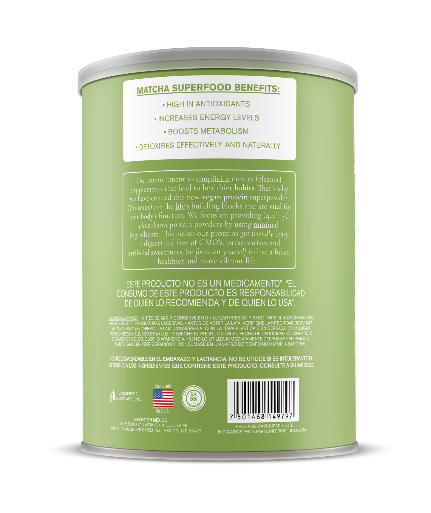 Protein Probiotic Matcha Vainilla - 488g