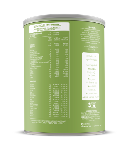 Protein Probiotic Matcha Vainilla - 488g