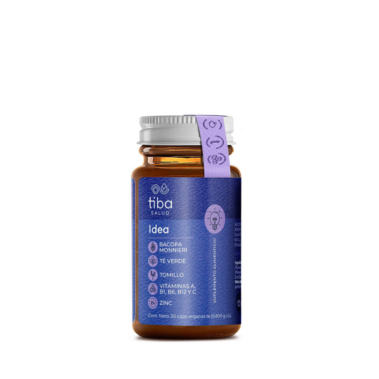 tiba idea. tomillo, vitaminas a, b1, b6, b12 y c. zinc