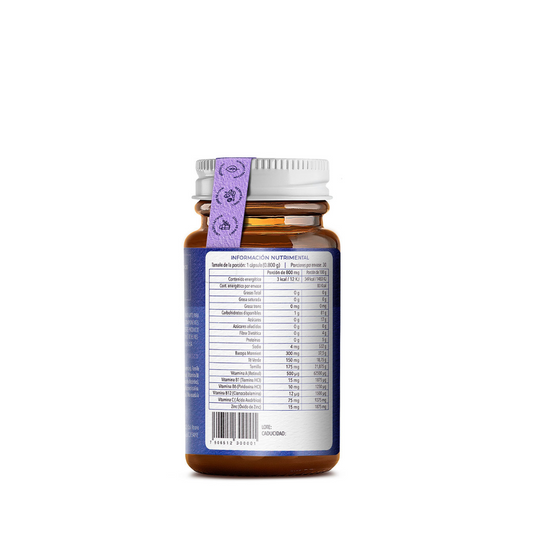 tiba idea. tomillo, vitaminas a, b1, b6, b12 y c. zinc info